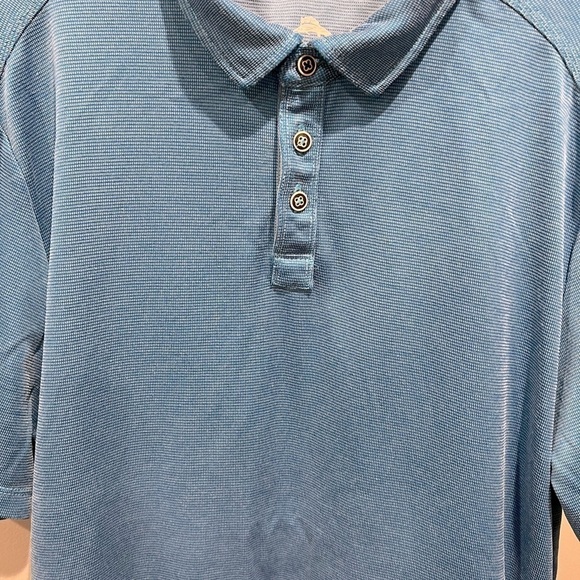 Men’s Blue Tommy Bahama Short Sleeve Polo Shirt Size Large - Picture 3 of 11